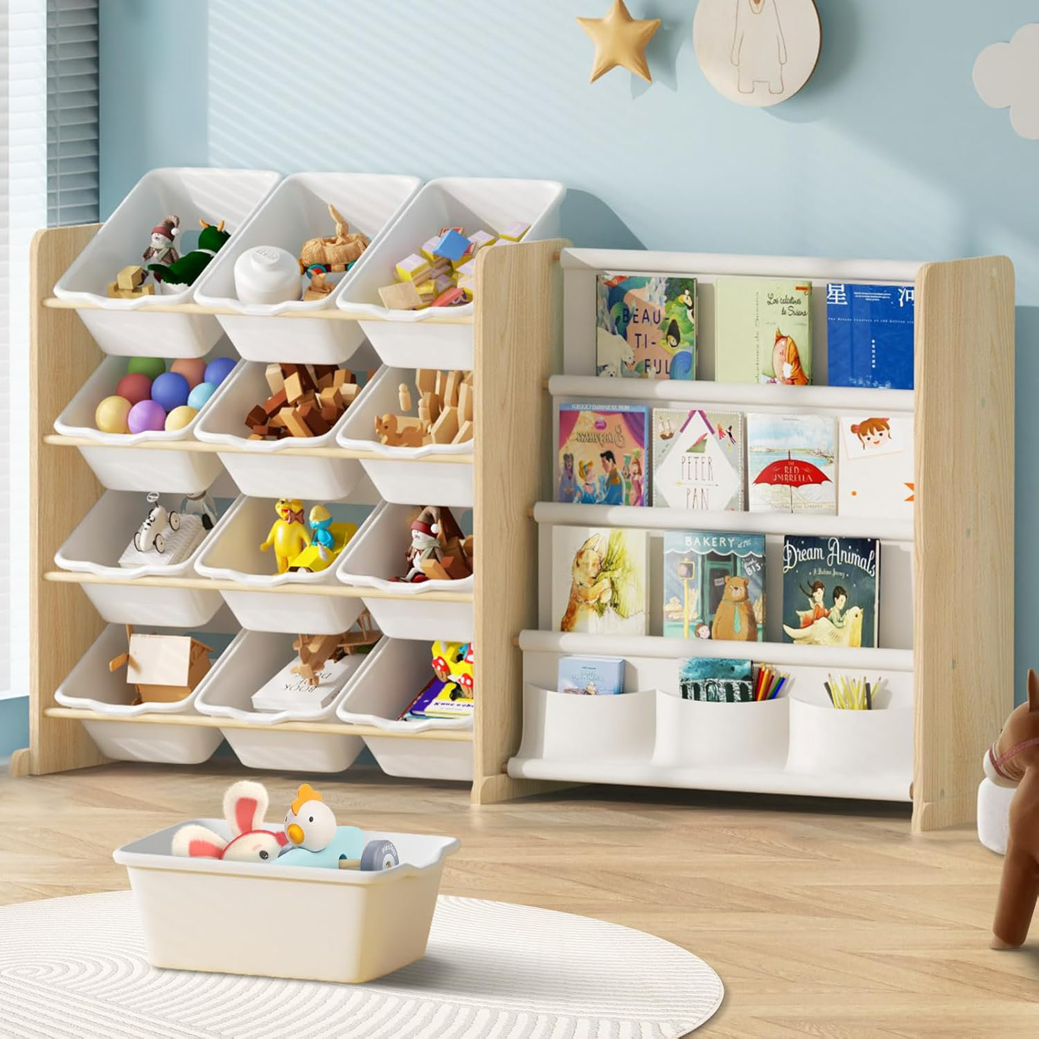 Isabelle Max Solid Wood Toy Organizer with Bins Reviews Wayfair